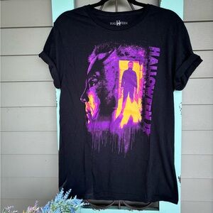 🎃🔪 Michael Myers Halloween Fanshirt M Haddonfield purple black 🎃🔪